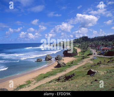 Zerklüfteten Ostküste, Batseba, die Pfarrkirche St. Josef, Barbados, kleine Antillen, Karibik Stockfoto