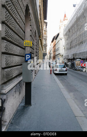 Eine typische Straße in Budapest Stockfoto