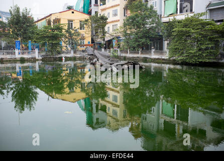 Bleibt der B52-Bomber in Huu Tiep oder der B52-See in Hanoi Vietnam Stockfoto