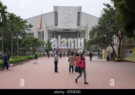 Eingang zum Ho-Chi-Minh-Museum in Hanoi Vietnam Stockfoto