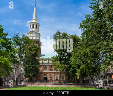 Die historischen 18thC Christ Church auf N 2nd Street im Stadtteil Old City, Philadelphia, Pennsylvania, USA Stockfoto