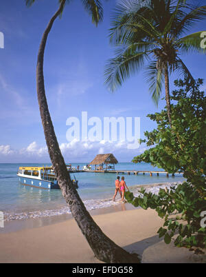 Pigeon Point, Tobago, Trinidad und Tobago, kleine Antillen, Karibik Stockfoto