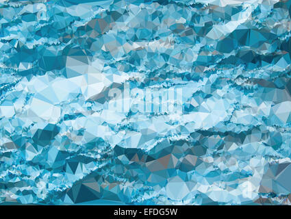 Faltige Hintergrund - dreieckigen polygonale Muster Stockfoto