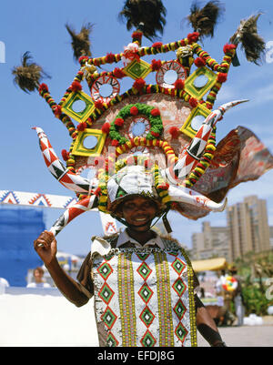 Zulu-Rikscha-Puller, Durban, Provinz KwaZulu-Natal, Südafrika Stockfoto