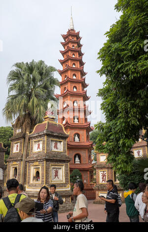 Quốc deshalb Pagode West Lake Hanoi Stockfoto