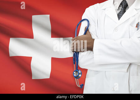 Konzept des nationalen Gesundheitssystems - Schweiz Stockfoto