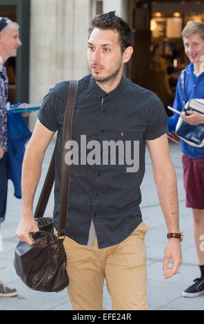 Prominente in den BBC Radio 1 Studios Featuring: Blake Harrison wo: London, Vereinigtes Königreich bei: 31. Juli 2014 Stockfoto