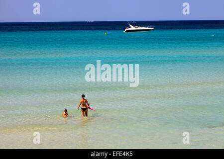 Es Trenc Strand, Colonia de Sant Jordi, Mallorca, Balearen, Spanien. Stockfoto