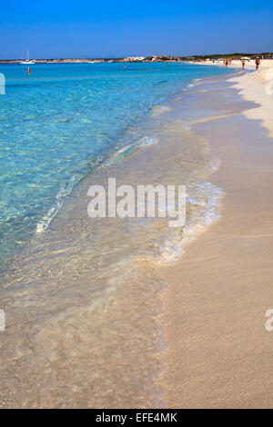 Es Trenc Strand, Colonia de Sant Jordi, Mallorca, Balearen, Spanien. Stockfoto