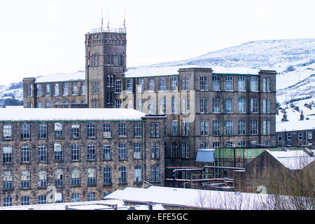 Eine ehemalige wollenen Mühle am Marsden, in der Nähe von Huddersfield Stockfoto