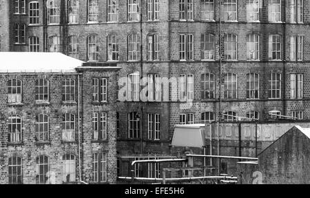 Eine ehemalige wollenen Mühle am Marsden, in der Nähe von Huddersfield Stockfoto