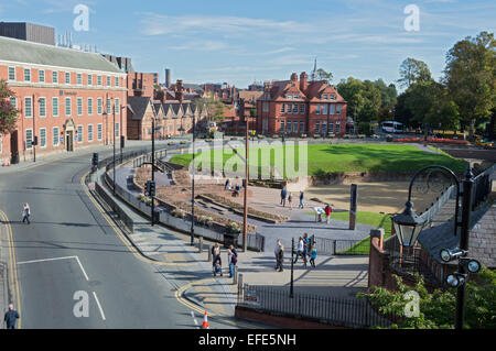 Stadtzentrum von Chester, Cheshire, England UK Stockfoto