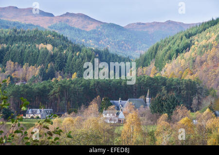 Strath Glass, in der Nähe von Glen Affric Cannich aus A831, Inverness, Highland Region, Scotland, UK Stockfoto