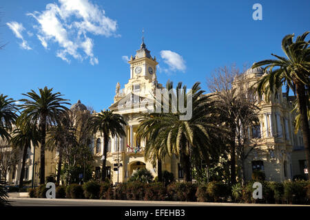 La Casa consistorial, Rathaus, Rathaus von Malaga, Andalusien, Spanien. Stockfoto