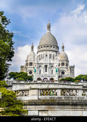 Basilika Sacré-Coeur auf dem Montmartre, Paris, Frankreich Stockfoto