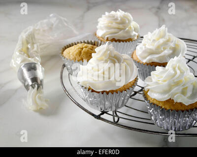 Stevia Buttercreme Zuckerguss Stockfoto