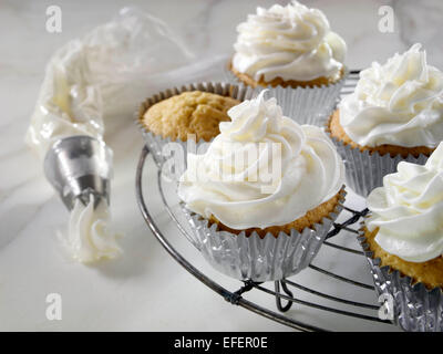 Stevia Buttercreme Zuckerguss Stockfoto