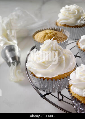 Stevia Buttercreme Zuckerguss Stockfoto