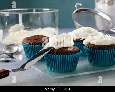 Stevia Buttercreme Zuckerguss Stockfoto