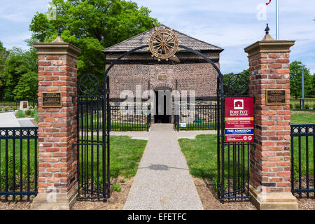 Fort Pitt Block House (aka Bouquet es Blockhaus), Point State Park, Pittsburgh, Pennsylvania, USA Stockfoto