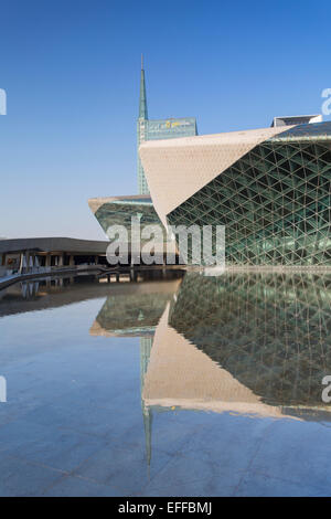 Guangzhou Opernhaus in Zhujiang New Town, Tianhe, Guangzhou, Guangdong, China Stockfoto