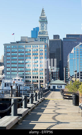 Rowes Wharf, Harbourwalk, Waterfront, Innenstadt von Boston, Massachusetts,M.A., USA Stockfoto