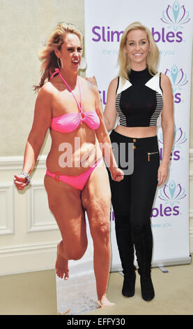 London, UK, 2. Februar 2015: Josie Gibson - Slimmables Start & Fototermin bei The Landmark London. Bildnachweis: Siehe Li/Alamy Live News Stockfoto