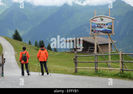 Wandern am Penkenalm Ahorn Bergen, Zillertal Tirol Österreich Stockfoto