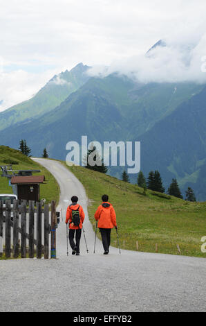 Wandern am Penkenalm Ahorn Bergen, Zillertal Tirol Österreich Stockfoto