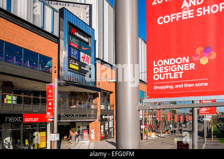 London-Designer-Outlet Shopping Centre Wembley Park - London Stockfoto