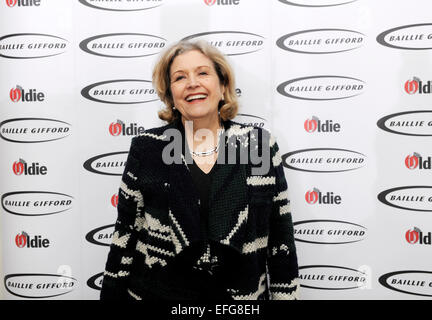 London, UK. 3. Februar 2015. Simpsons auf dem Strand, London Anna Reid am Oldie des Jahres Awards 2015 Credit: NEIL SPENCE/Alamy Live-Nachrichten Stockfoto