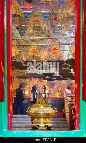 Man Mo Tempel, Hong Kong Stockfoto
