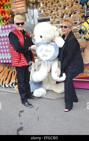 Eröffnung der jährlichen Kirmes "Cranger Kirmes" Herne mit: Heino, Hannelore wo: Crange, Deutschland wenn: 1. August 2014 Stockfoto