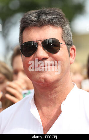 Die X Factor London Auditions statt in der Wembley Arena - Ankünfte Featuring: Simon Cowell wo: London, Vereinigtes Königreich als: 1. August 2014 Stockfoto