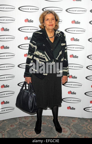 London, UK, 03 Februar 2015 Anne Reid besucht Oldie des Jahres Award Mittagessen statt, bei der Simpson-in-the-Strand-Credit: JOHNNY ARMSTEAD/Alamy Live News Stockfoto