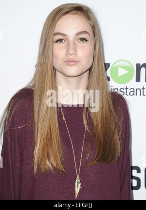 Los Angeles, Kalifornien, USA. 3. Februar 2015. Madison Lintz Teilnahme an der Premiere Screening von Amazon Studios. '' BOSCH'' statt im Arclight Theater in Hollywood, Kalifornien am 3. Februar 2015. 2015-Credit: D. Long/Globe Fotos/ZUMA Draht/Alamy Live-Nachrichten Stockfoto