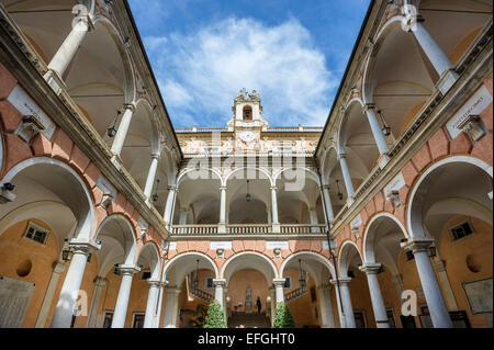 Palazzo Tursi, Via Garibaldi, UNESCO-Weltkulturerbe, Genua, Ligurien, Italien Stockfoto