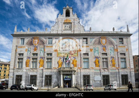 Palazzo San Giorgio, Porto Antico, Genua, Ligurien, Italien Stockfoto