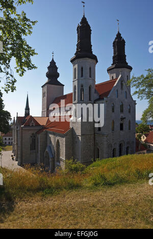 Die Kathedrale des Dezembers Maria in Visby, Gotland Stockfoto