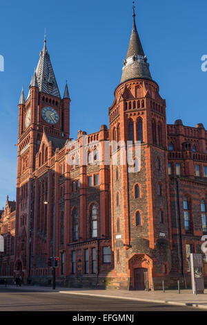 Das Hauptgebäude der Universität Liverpool. RedBrick. Am Brownlow Hill. Stockfoto