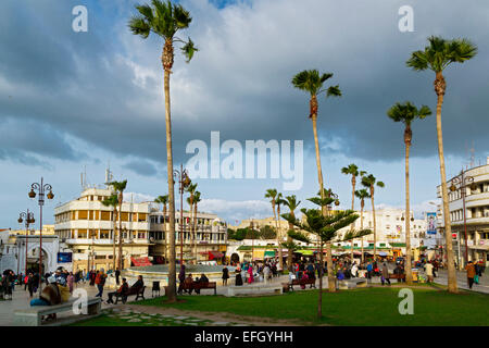 Platz von 9 Avril 1947, Tanger, Marokko Stockfoto