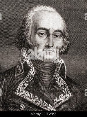 Jean-Baptiste Cyrus de Timbrune de Thiembronne, Comte de Valence, 1757 – 1822.  Kommandeur der französischen Truppen während der französischen Revolution und der napoleonischen Kriege. Stockfoto