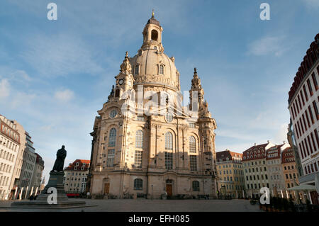 Frauenkirche, Frauenkirche, Neumarkt-Platz, Dresden Stockfoto