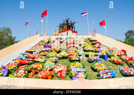 Sing Buri, Thailand. 4. Februar 2015. Bangrachan Helden Denkmal (Verteidigung die Nation 277 Jahren war) am 4. Februar 2015 in Sing Buri, Thailand. Bildnachweis: Chatchai Somwat/Alamy Live-Nachrichten Stockfoto