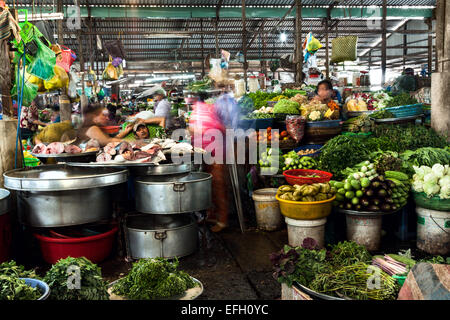 Markthalle in Can Tho, Vietnam. Stockfoto