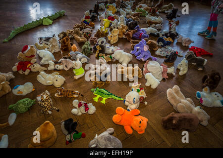 Kinderspielzeug an der Idno Theater, jährliches Kinderfest, Reykjavik, Island Stockfoto