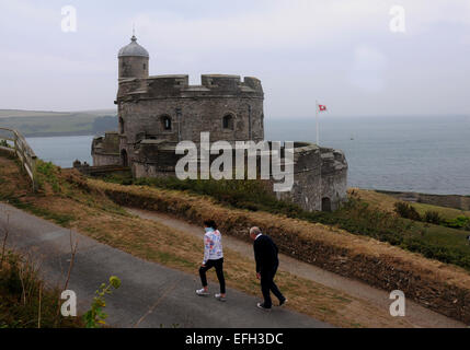 St. Mawes Castle, St. Mawes, Cornwall Stockfoto