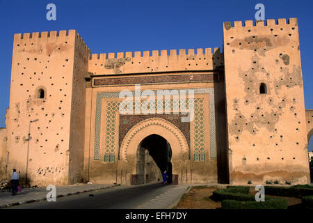 Marokko, Meknès, Bab el Khemis Stockfoto