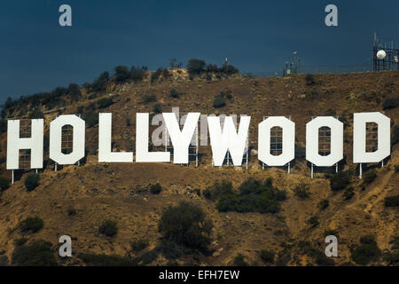 HOLLYWOOD-SCHILD (©THOMAS FISK GOFF 1978) MOUNT LEE HOLLYWOOD HILLS BEACHWOOD CANYON LOS ANGELES KALIFORNIEN USA Stockfoto