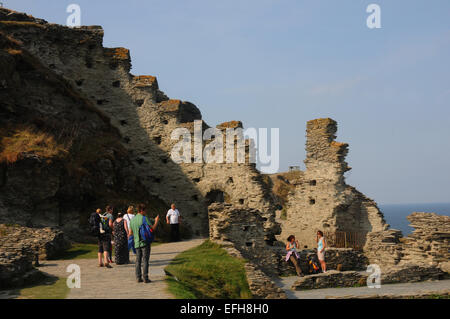 Tintagel Castle, Cornwall Stockfoto